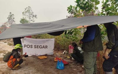 Rumah Zakat Hadirkan Pos Segar dan Multivitamin untuk Petugas Karhutla