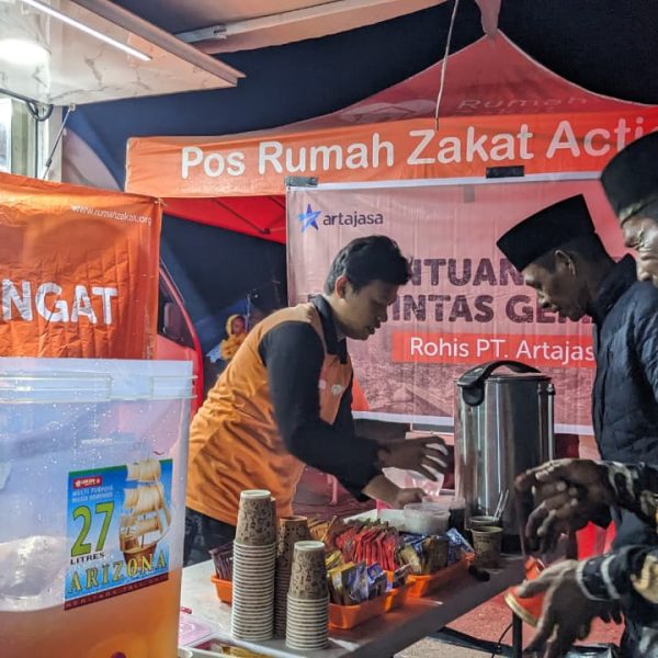 Rohis PT Artajasa dan Rumah Zakat salurkan Pos Hangat dan Pos Segar untuk penyintas gempa