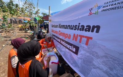 Maybank Foundation dan Rumah Zakat Kembali Salurkan Pos Segar dan Shelter Kit bagi Penyintas Gempa NTT