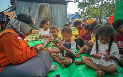 SDIT Nusintama Lab School Bersama Rumah Zakat Gelar Layanan Dukungan Psikososial bagi Anak Penyintas Gempa NTT