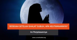 Sedekah setelah shalat Subuh sebagai kebiasaan berbagi