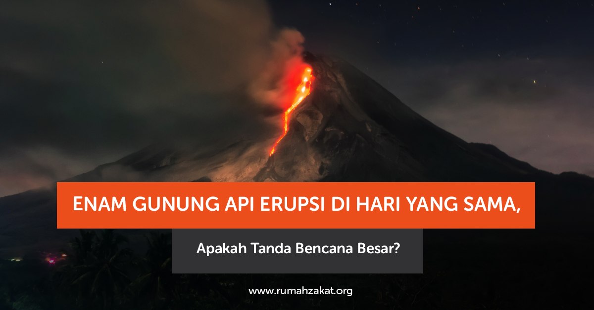 Enam gunung api erupsi di hari yang sama di Indonesia Enam gunung api erupsi di hari yang sama di Indonesia