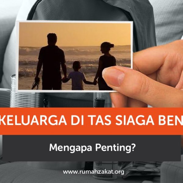 Foto keluarga di tas siaga bencana untuk membantu identifikasi saat darurat