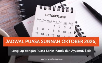 Jadwal Puasa Sunnah Oktober 2026, Lengkap dengan Puasa Senin-Kamis dan Ayyamul Bidh