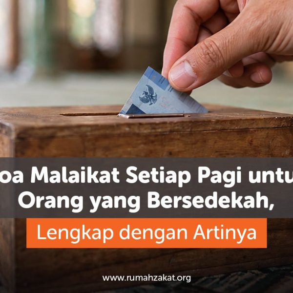 Ilustrasi seorang Muslim bersedekah kepada orang yang membutuhkan sebagai amalan kebaikan setiap pagi.