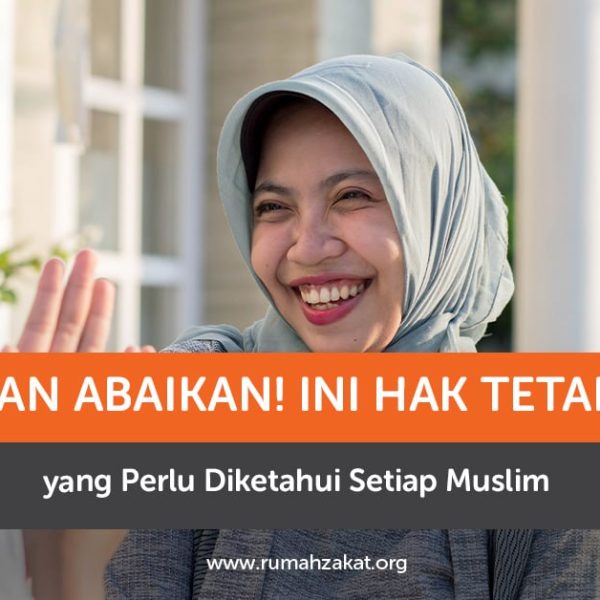 Ilustrasi Muslim menjaga hubungan baik dengan tetangga melalui sikap saling membantu dan menghormati dalam Islam.