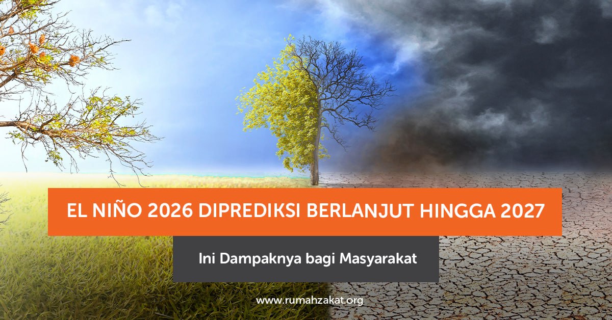 Ilustrasi kondisi tanah kering akibat berkurangnya curah hujan selama fenomena El Niño.