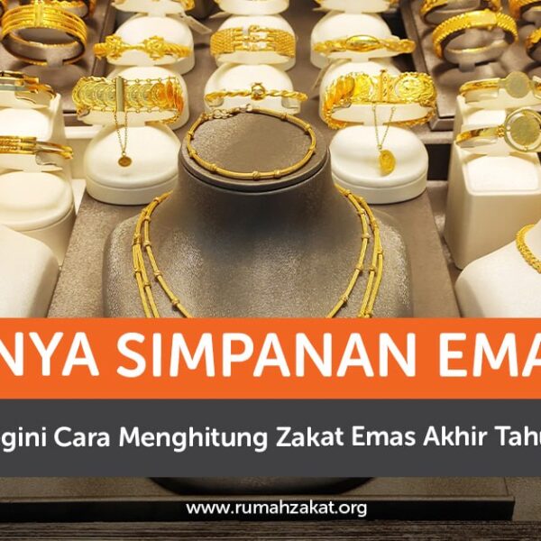 Ilustrasi emas batangan dan perhiasan sebagai gambaran simpanan emas yang perlu diperhitungkan zakatnya.